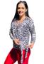 Imagem de Camisa Feminina Casual Gabriela Animal Print