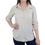 Imagem de Camisa Feminina Columbia ML Silver Ridge 3.0 Bege - 2038141