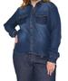 Imagem de Camisa Feminina Jeans Plus Size Azul Razon Jeans