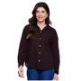 Imagem de Camisa Feminina Manga Longa Bolinhas Sawary Fashion