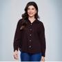 Imagem de Camisa Feminina Manga Longa Bolinhas Sawary Fashion