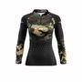 Imagem de Camisa Feminina Pesca Proteção Uv50 Pescaria Camuflada