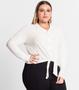 Imagem de Camisa Feminina Plus Size Em Viscose Secret Glam Bege