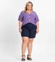 Imagem de Camisa Feminina Plus Size Estampada Secret Glam Roxo