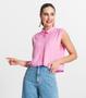 Imagem de Camisa Feminina Regata Cropped Select Rosa