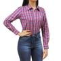 Imagem de Camisa Feminina Rosa e Roxo Manga Longa Austin Western 37114