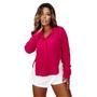 Imagem de Camisa Feminina Social Despojada Botões Gola V R099