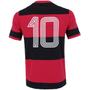 Imagem de Camisa Flamengo Zico Retrô Libertadores Masculina - Preto e Vermelho