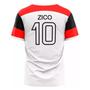 Imagem de Camisa Flamengo Zico Retrô Tradicional Branco Original Braziline