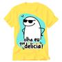 Imagem de Camisa Flork amarela frase mãe você é uma joia tudo pra mim