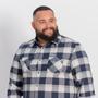 Imagem de Camisa Gangster Flanela Xadrez Plus Size Masculina - 0017