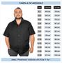 Imagem de Camisa Gola Americana Manga Curta Extra Grande Plus Size Masculina