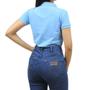 Imagem de Camisa Gola Polo Feminina Azul Claro TXC 37076