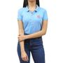 Imagem de Camisa Gola Polo Feminina Azul Claro TXC 37076