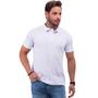 Imagem de Camisa gola polo masculina adulto lisa básica Algodão com poliéster modelo slim