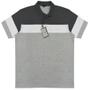 Imagem de Camisa Gola Polo Masculina Listrada C/ Bolso Blusa Plus Size
