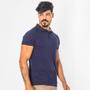 Imagem de Camisa Gola Polo Masculina Piquet Com Bolso Bordado Casual