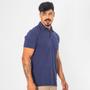 Imagem de Camisa Gola Polo Masculina Piquet Com Bordado Lisa Casual