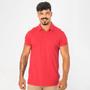 Imagem de Camisa Gola Polo Masculina Piquet Com Bordado Lisa Casual