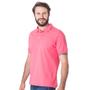 Imagem de Camisa Gola Polo Masculina Piquet Lisa Bordado Manga Curta