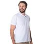 Imagem de Camisa Gola Polo Masculina Piquet Lisa Bordado Manga Curta