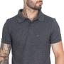 Imagem de Camisa Gola Polo Masculina Piquet Lisa Com Bolso Manga Curta