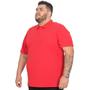 Imagem de Camisa Gola Polo Masculina Piquet Plus Size Básica Lisa