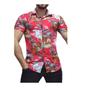 Imagem de Camisa Havaiana Masculina Floral Manga Curta Viscose