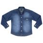 Imagem de Camisa Infantil Look Jeans Manga Longa Jeans