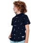 Imagem de Camisa Infantil Masculina Em Popeline Trick Nick Azul