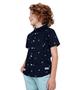 Imagem de Camisa Infantil Masculina Em Popeline Trick Nick Azul