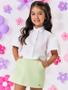 Imagem de Camisa Infantil Menina Com Strass Rosa Mundo Cinti