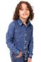 Imagem de Camisa Infantil Menino Jeans Manga Longa Escura