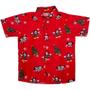 Imagem de Camisa Infantil Mickey E Minnie Natal Papai Noel Vermelha