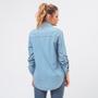 Imagem de Camisa Jeans Feminina Western Azul Claro