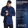 Imagem de Camisa Jeans HNO Premium Slim 2 Bolsos Azul Marinho