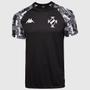 Camisa Kappa Vasco Pattern Brasil Portugal Preta Imagem de Camisa Kappa Vasco Pattern Brasil Portugal Preta