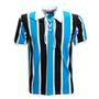 Imagem de Camisa Liga Retrô Listrado 4 Corda  Azul, Branco e Preto GG