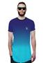 Imagem de Camisa Longline   Azul Céu Degradê Azul Oceano