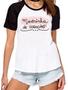 Imagem de Camisa madrinha de coração camiseta dinda presente raglan