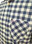 Imagem de Camisa Manga Longa Masculina Xadrez com bolso LINHO com Algodão 3132 Punho Diferenciado