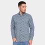 Imagem de Camisa Manga Longa Pacific Blue Estampada Masculina