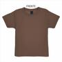 Imagem de Camisa Marrom Básica 100% Algodão 30.1 Camiseta Premium Alta Qualidade