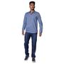 Imagem de Camisa Masculina Amil Slim Capitan Xadrez Azul