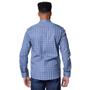 Imagem de Camisa Masculina Amil Slim Capitan Xadrez Azul