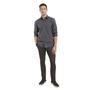 Imagem de Camisa Masculina Aramis Tricoline Micro Xadrez Preto