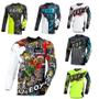 Imagem de Camisa Masculina de Manga Comprida para Motocross, MTB e Ciclismo - Ideal para Off-Road e DH