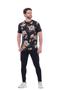 Imagem de Camisa masculina floral long line oversized moda verão