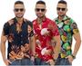 Imagem de Camisa masculina floral moda praia estilo havaiano