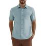 Imagem de Camisa Masculina Hering MC Slim Linho Azul Claro - K48R1XSI